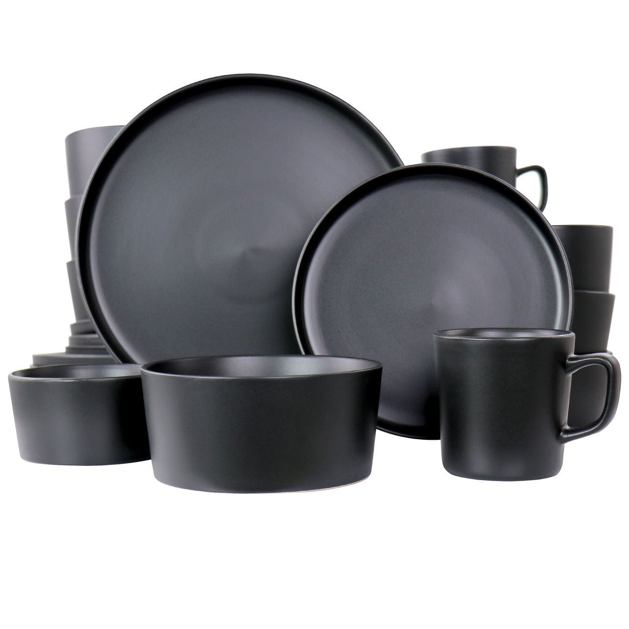 Luxmatte 20 - Piece Dinnerware Set — Matte Black - VANT DESIGNS