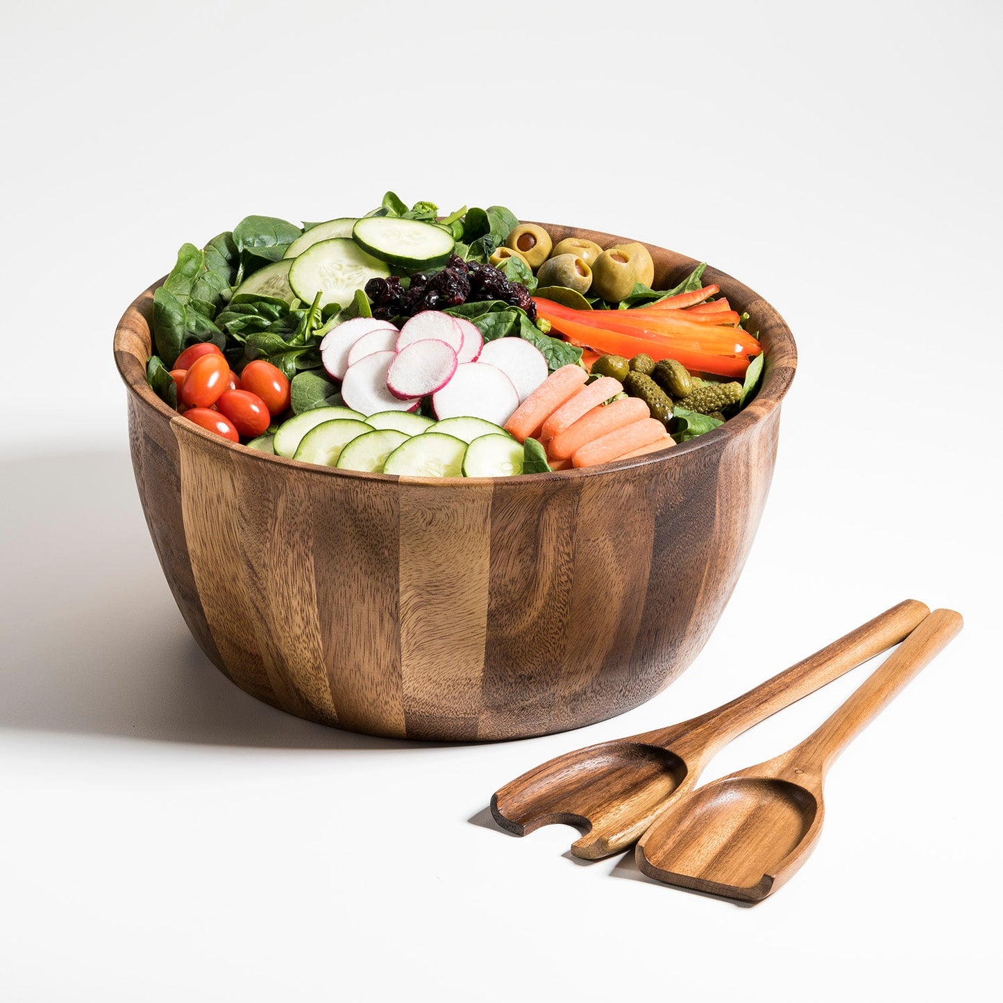 Soro Extra Large Salad Bowl with Servers - VANT DESIGNS