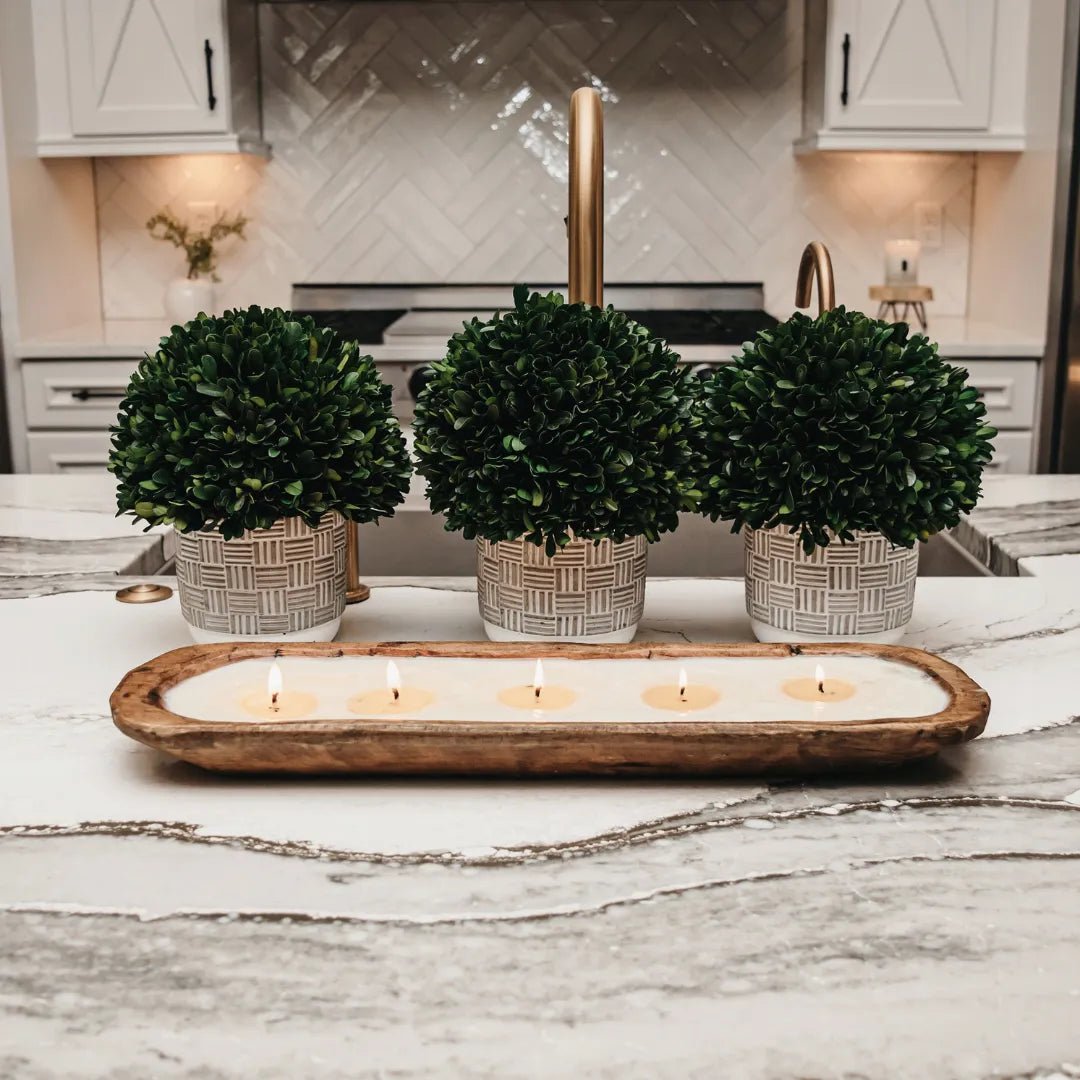 5 - Wick Dough Bowl Soy Candle - By The Fire - VANT DESIGNS