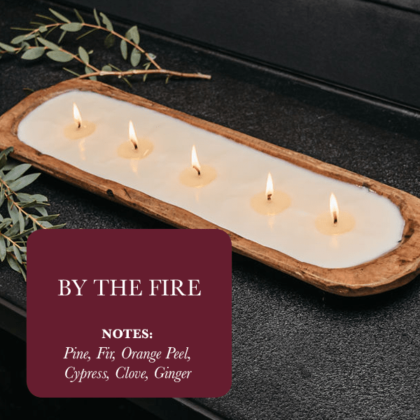 5 - Wick Dough Bowl Soy Candle - By The Fire - VANT DESIGNS