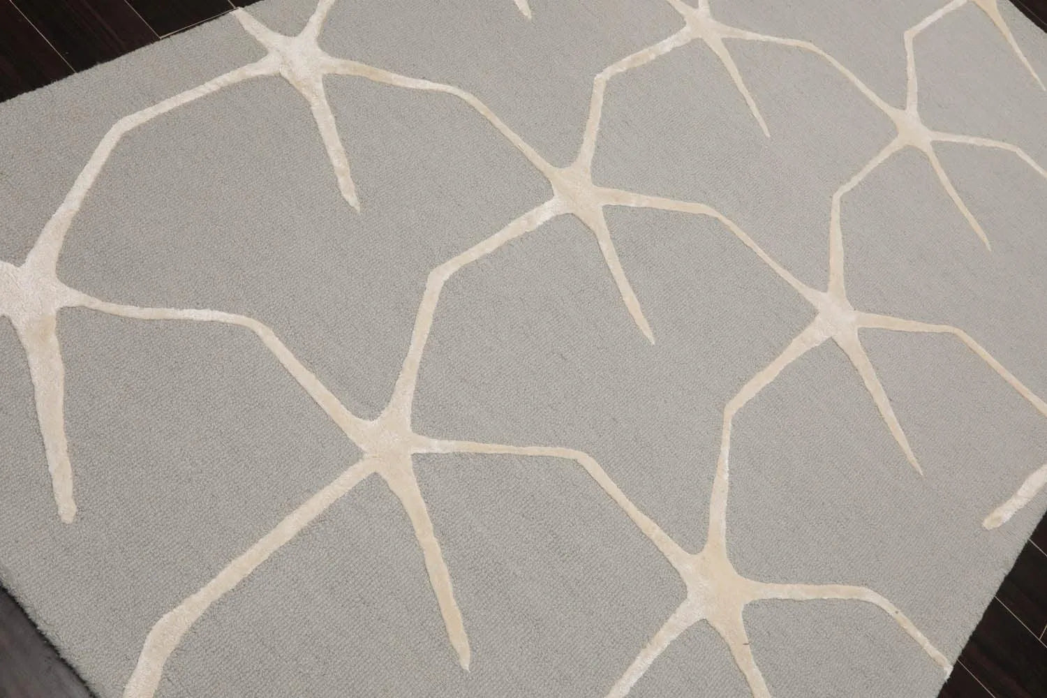 5' x 8' Hand Tufted Wool Area Rug — Gray & Ivory - VANT DESIGNS
