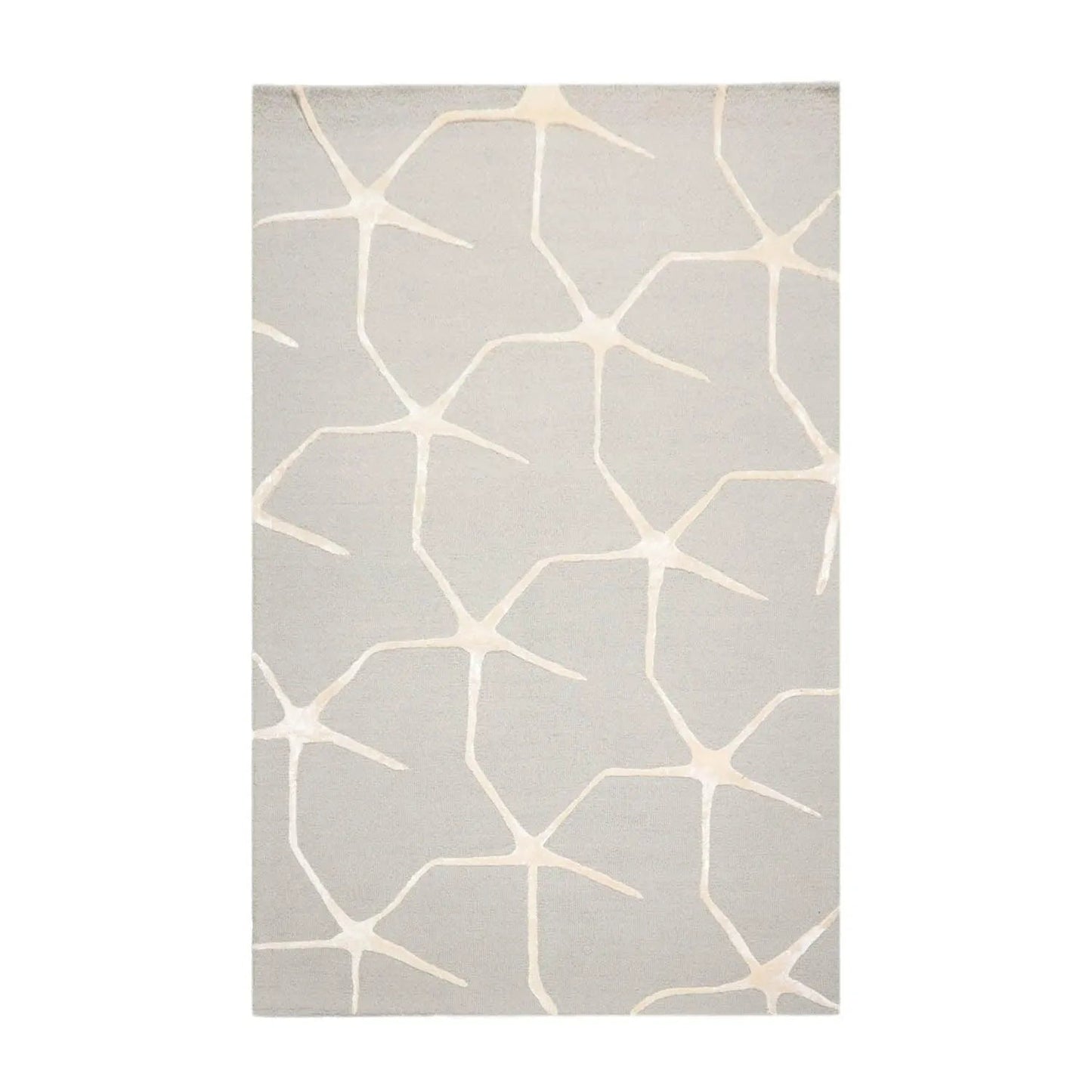 5' x 8' Hand Tufted Wool Area Rug — Gray & Ivory - VANT DESIGNS