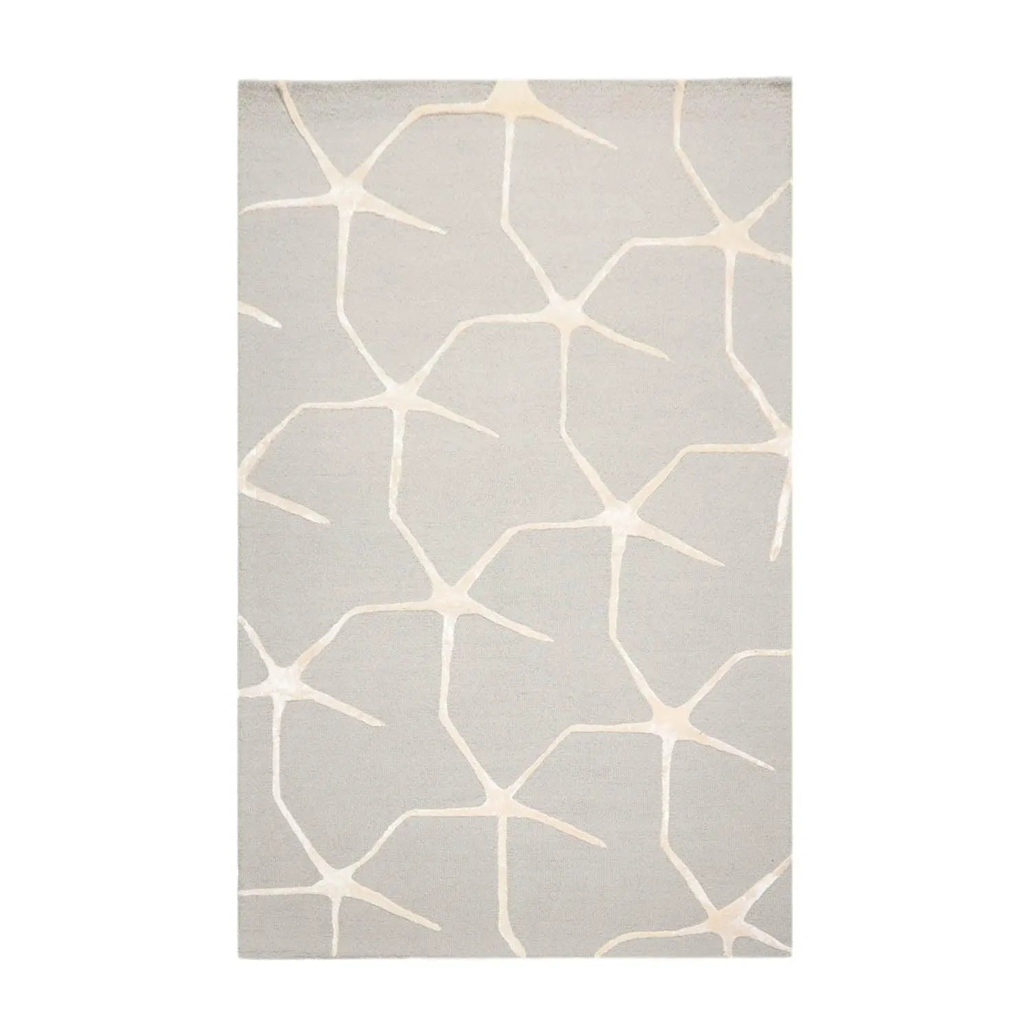 5' x 8' Hand Tufted Wool Area Rug — Gray & Ivory - VANT DESIGNS