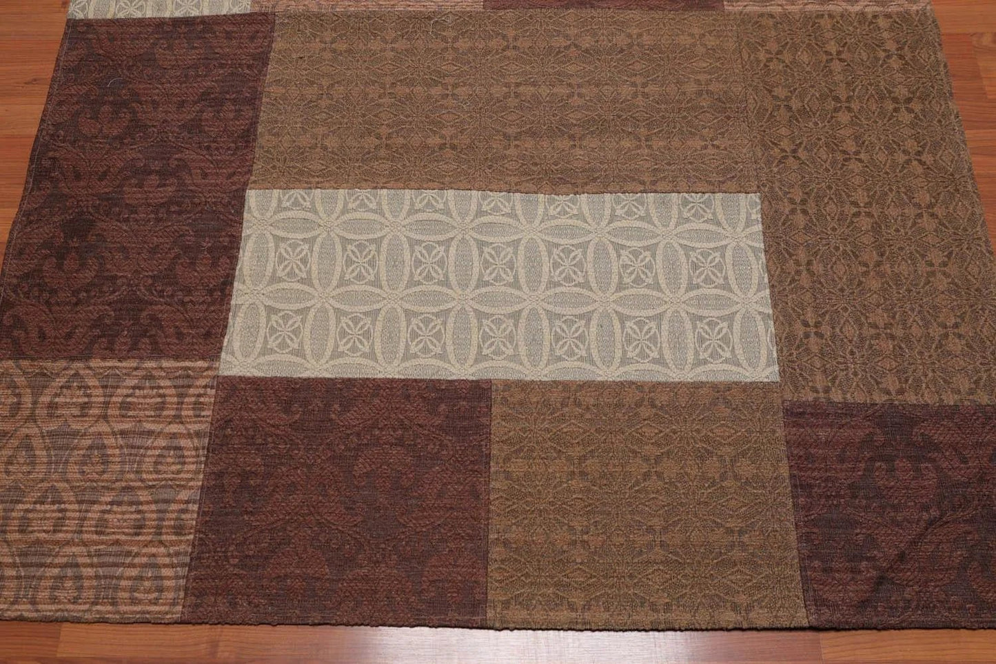 5'x7' Handmade Polypropylene Oriental Area Rug — Brown & Beige - VANT DESIGNS