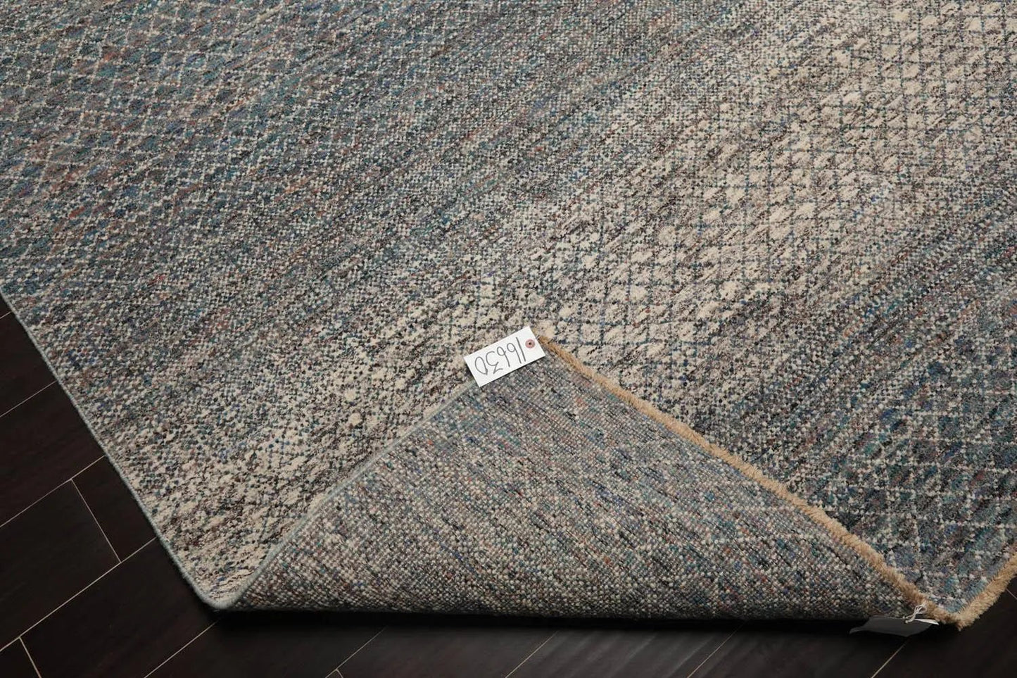 8' x 10' Hand Knotted 100% Wool Modern Oriental Area Rug Ivory, Blue, Aqua - VANT DESIGNS