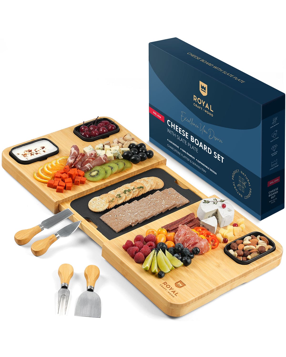 Cheese Board Set with Slate Plate - VANT DESIGNS