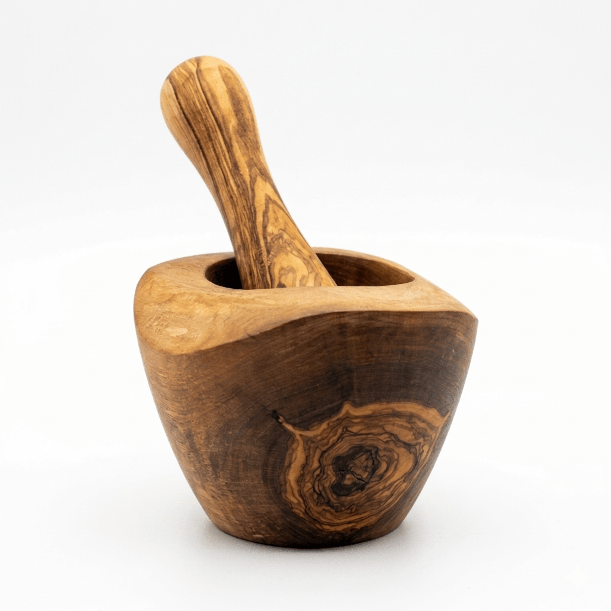 Olive Wood Rustic Mortar and Pestle - VANT DESIGNS