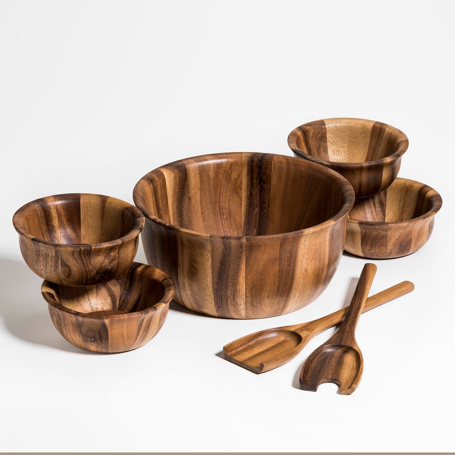 Soro Large Salad Bowl with servers & 4 Individuals - VANT DESIGNS