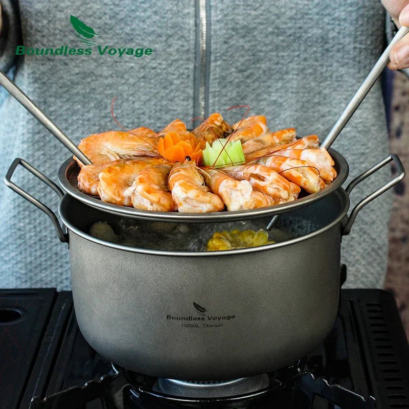 Titanium Camping Cookware Set Grey - VANT DESIGNS