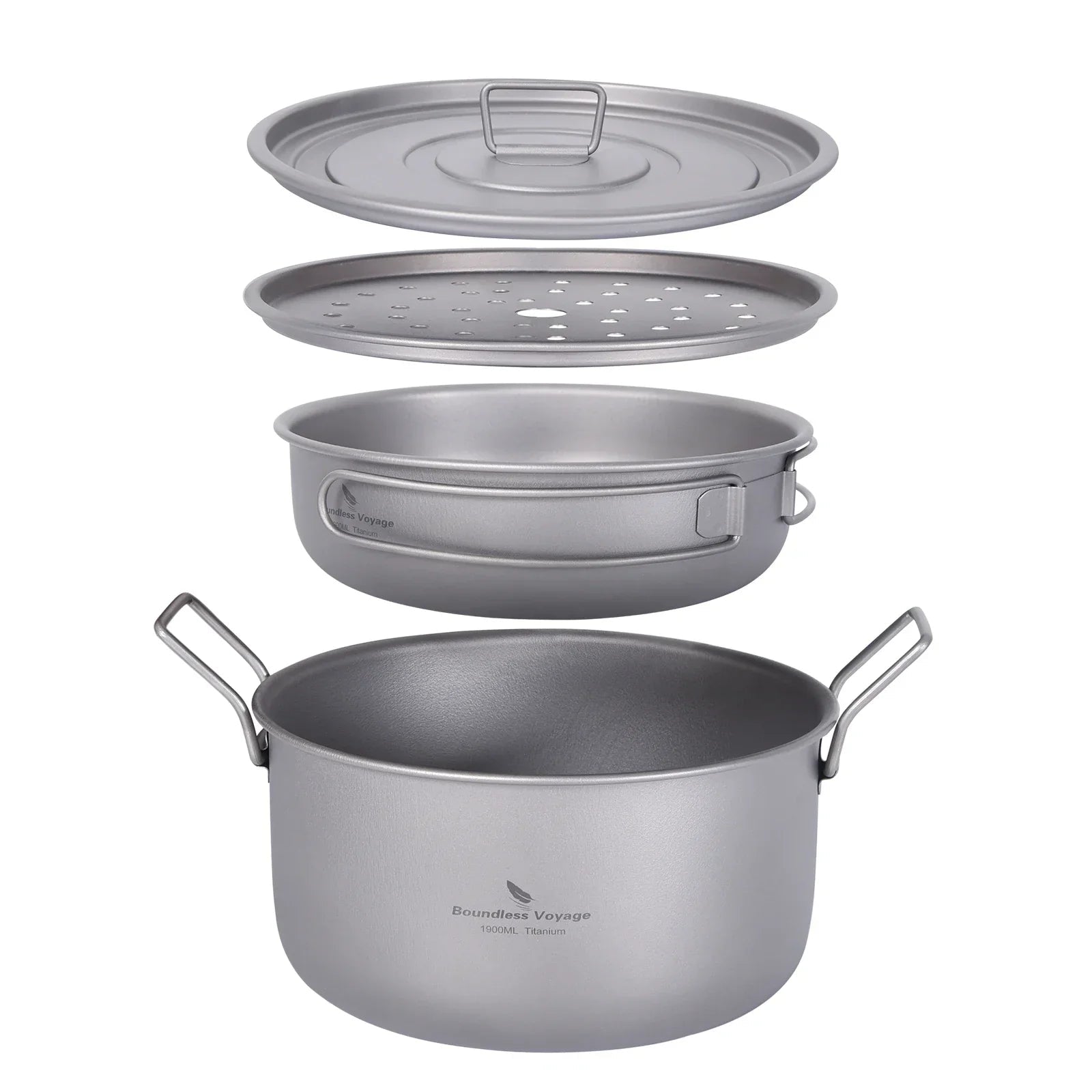 Titanium Camping Cookware Set Grey - VANT DESIGNS